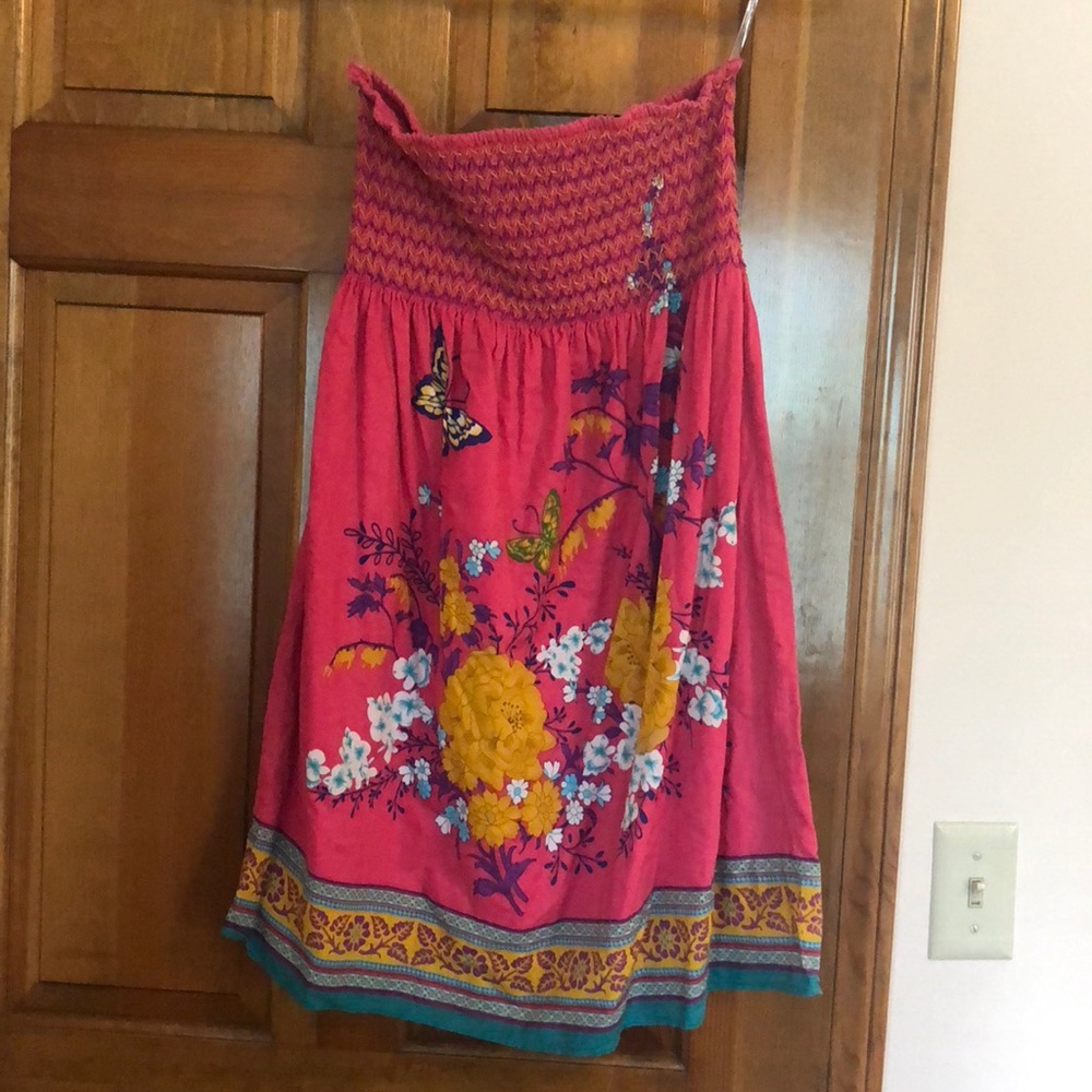 Flying Tomato Pink strapless sundress